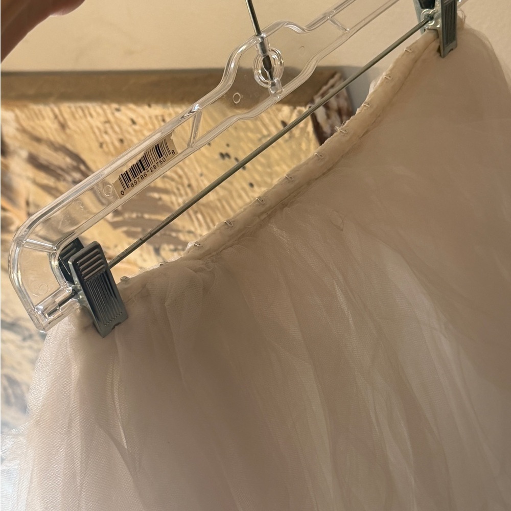 Vintage White Bridal Tulle Petticoat Skirt - Picture 5 of 9